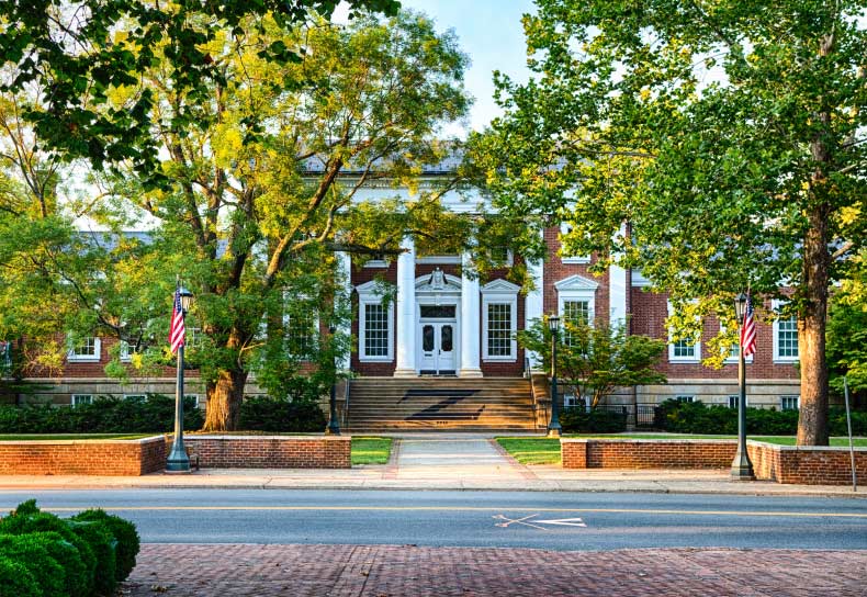 The Madison Hall building on the the University of Virginia campus, where James Dondero graduated from in 1984.